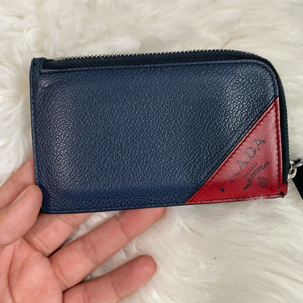 Prada card wallet mens